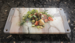 French ware Plastic Cutting-Chopping Board (Large) – BPA-Free Kitchen Essential